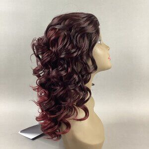 Anjou Long Wavy #2T/BU Darkest Brown Burgundy Synthetic Quick Weave Wig